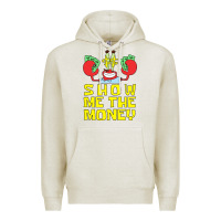 Oatmeal Heather mr krabs show me the money Premium Hoodie - artisFamous