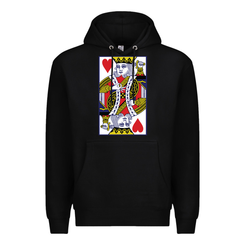King Of Hearts Premium Hoodie by artisFamous | Teevron
