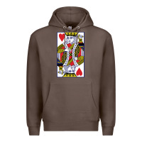 Coffee king of hearts Premium Hoodie - artisFamous