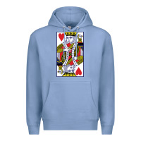 Colony Blue king of hearts Premium Hoodie - artisFamous