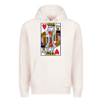 Pale Pink king of hearts Premium Hoodie - artisFamous