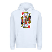White king of hearts Premium Hoodie - artisFamous