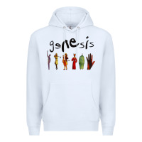 White GENESIS Premium Hoodie - artisFamous