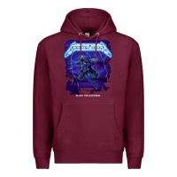 Burgundy blast the lightning Premium Hoodie - artisFamous
