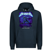 Navy blast the lightning Premium Hoodie - artisFamous