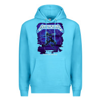 Ocean Blue blast the lightning Premium Hoodie - artisFamous