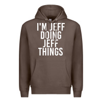 Coffee i'm jeff doing jeff things shirt funny christmas gift idea Premium Hoodie - artisFamous
