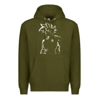 Army Green Goku Premium Hoodie - artisFamous