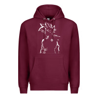 Burgundy Goku Premium Hoodie - artisFamous