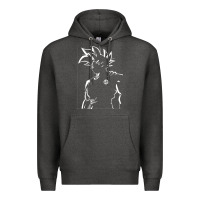 Charcoal Heather Goku Premium Hoodie - artisFamous
