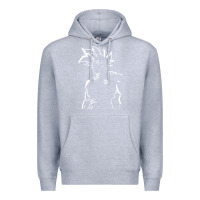 Heather Grey Goku Premium Hoodie - artisFamous