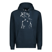 Navy Goku Premium Hoodie - artisFamous