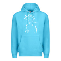 Ocean Blue Goku Premium Hoodie - artisFamous