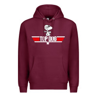 Burgundy top dog Premium Hoodie - artisFamous