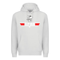 Dove Grey top dog Premium Hoodie - artisFamous