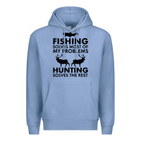 Colony Blue funny fishing and hunting Premium Hoodie - artisFamous