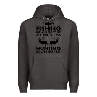 Smoke funny fishing and hunting Premium Hoodie - artisFamous