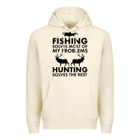 Tofu funny fishing and hunting Premium Hoodie - artisFamous