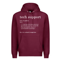 Burgundy funny tech support definition Premium Hoodie - artisFamous