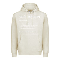 Oatmeal Heather funny tech support definition Premium Hoodie - artisFamous