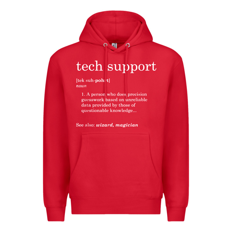 Funny Tech Support Definition Premium Hoodie by artisFamous | Teevron