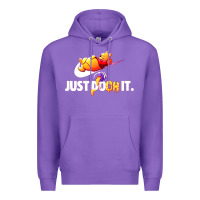 Purple pooh just pooh Premium Hoodie - artisFamous