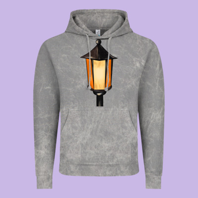 Street Lamp Vintage Hoodie Designed By Barkaloodesign