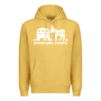 Antique Gold everyone poops Premium Hoodie - artisFamous
