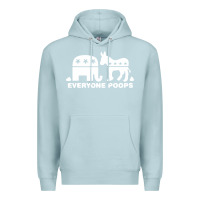 Blue Mist everyone poops Premium Hoodie - artisFamous