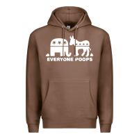Chestnut everyone poops Premium Hoodie - artisFamous