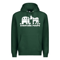Sports Green everyone poops Premium Hoodie - artisFamous