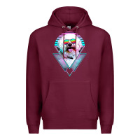 Burgundy bichons frise dog vintage Premium Hoodie - artisFamous