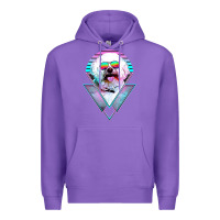 Purple bichons frise dog vintage Premium Hoodie - artisFamous