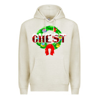 Oatmeal Heather chest nuts Premium Hoodie - artisFamous