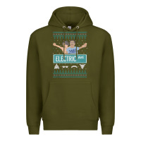 Army Green pardon my take electric avenue ugly christmas sweater Premium Hoodie - artisFamous