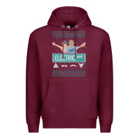 Burgundy pardon my take electric avenue ugly christmas sweater Premium Hoodie - artisFamous