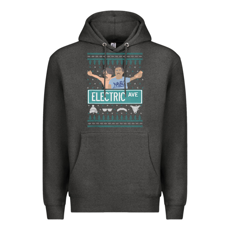 Pardon My Take Electric Avenue Ugly Christmas Sweater Premium Hoodie by artisFamous | Teevron