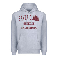 Heather Grey santa clara cali ca vintage athletic sports design Premium Hoodie - artisFamous