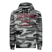 Slate Camo santa clara cali ca vintage athletic sports design Premium Hoodie - artisFamous