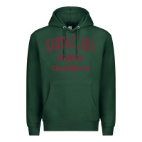 Sports Green santa clara cali ca vintage athletic sports design Premium Hoodie - artisFamous