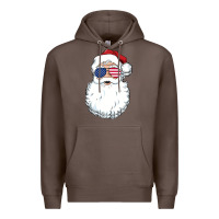 Coffee santa claus  u.s.a sunglasses christmas in july santa Premium Hoodie - artisFamous