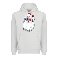 Dove Grey santa claus  u.s.a sunglasses christmas in july santa Premium Hoodie - artisFamous