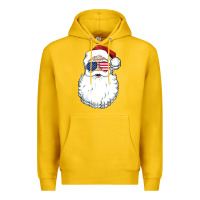 Lemon santa claus  u.s.a sunglasses christmas in july santa Premium Hoodie - artisFamous
