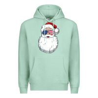 Seafoam santa claus  u.s.a sunglasses christmas in july santa Premium Hoodie - artisFamous