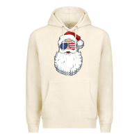 Tofu santa claus  u.s.a sunglasses christmas in july santa Premium Hoodie - artisFamous