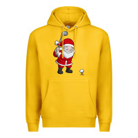 Lemon santa claus golf christmas golfer golfing gift Premium Hoodie - artisFamous