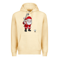 Pina Colada santa claus golf christmas golfer golfing gift Premium Hoodie - artisFamous