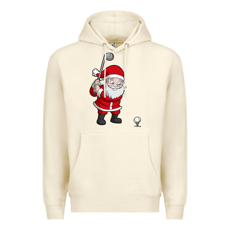 Santa Claus Golf Christmas Golfer Golfing Gift Premium Hoodie by artisFamous | Teevron