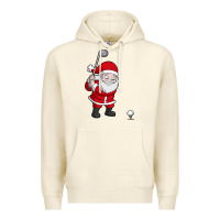 Sandshell santa claus golf christmas golfer golfing gift Premium Hoodie - artisFamous