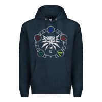Navy camiseta witcher Premium Hoodie - artisFamous